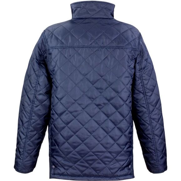 Result Mens Urban Cheltenham Water Repellent Casual Zip up Jacket /Coat / Navy B - Picture 2 of 8